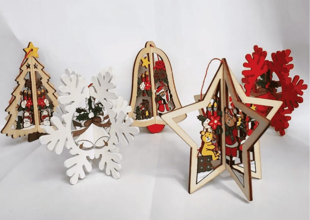 custom 3d Christmas ornaments