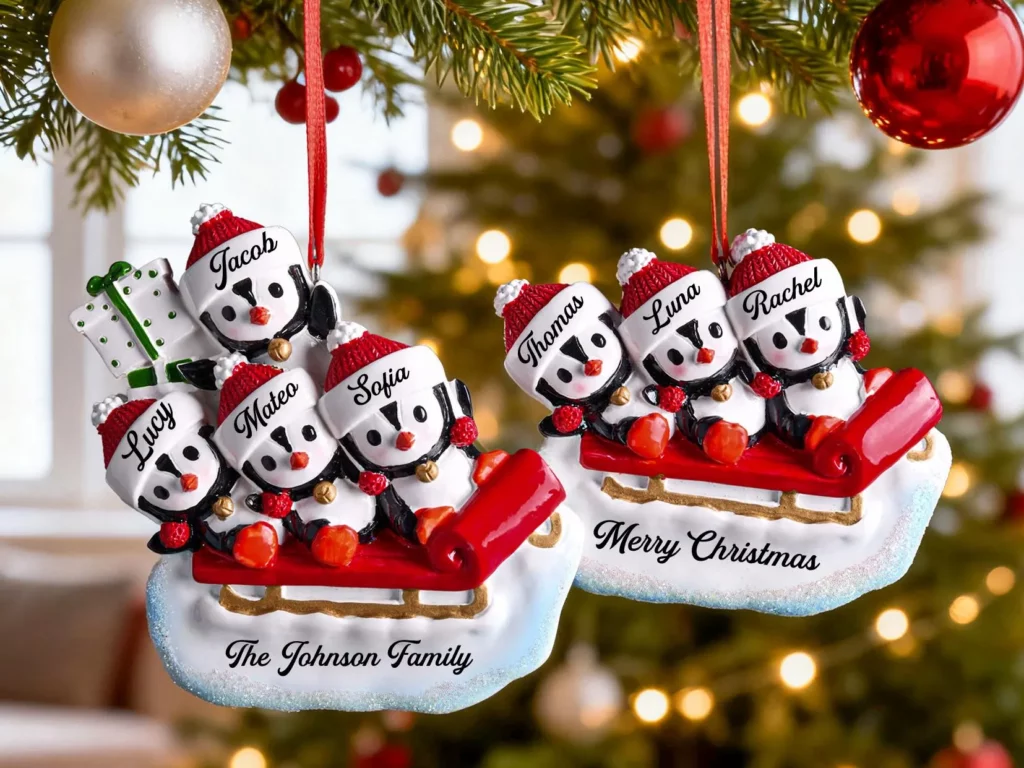 custom 3d Christmas ornaments