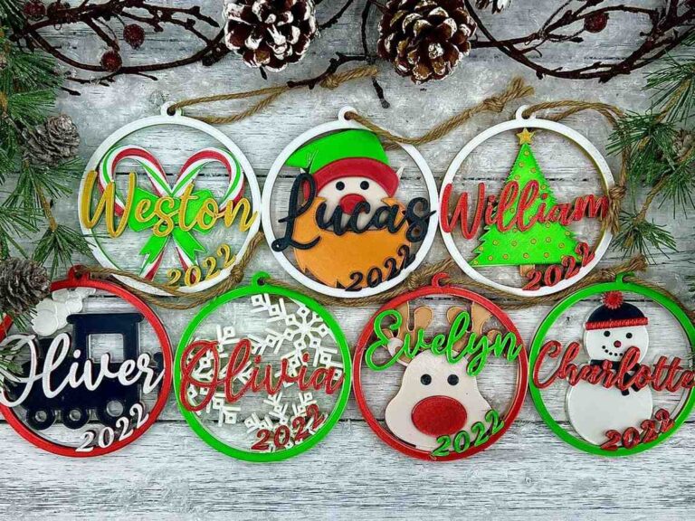 custom 3d Christmas ornaments